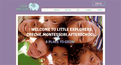 Desktop Screenshot of littleexplorers.ie