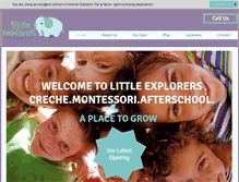 Tablet Screenshot of littleexplorers.ie